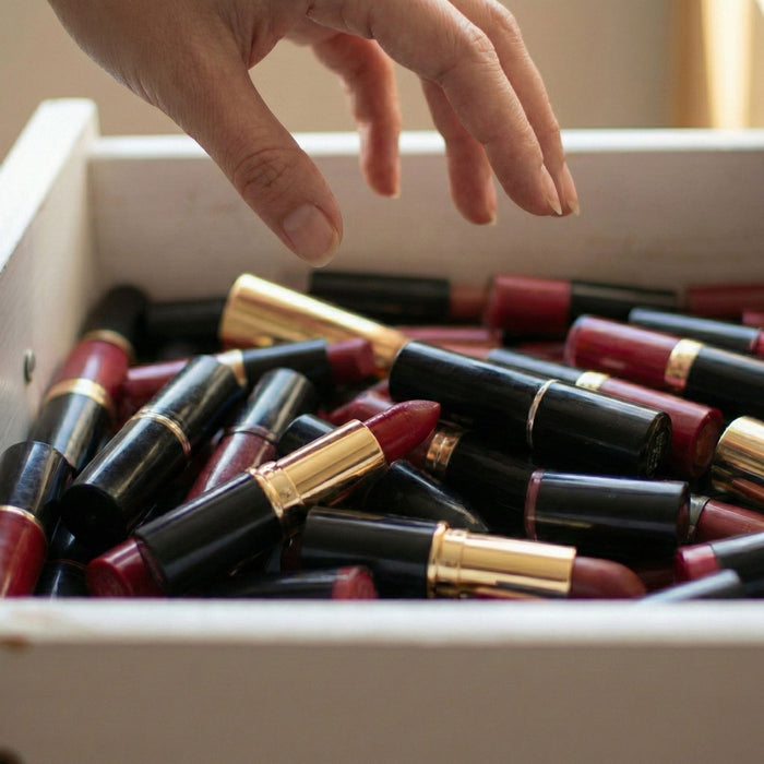 Lippenstiften die ongebruikt blijven liggen